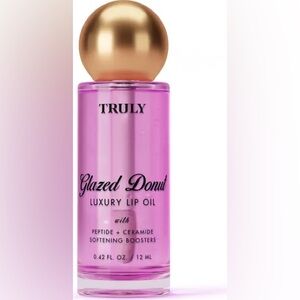 TRULY Glazed Donut Lip Oil 12ML $18MSRP peptide + ceramide